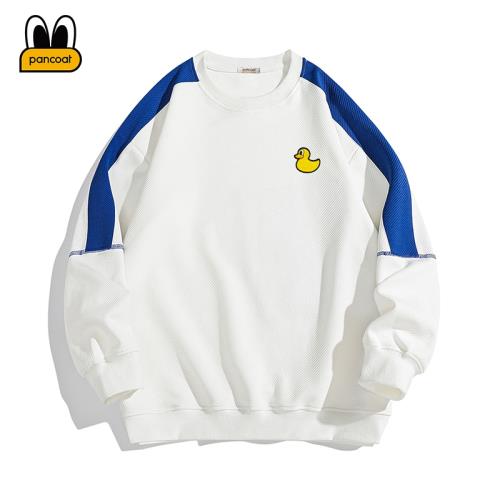 PANCOAT純色秋季情侶休閑小黃鴨