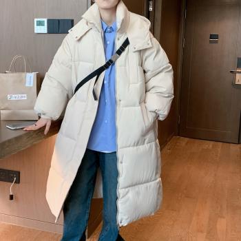 冬季純色加厚保暖連帽男女麵包服