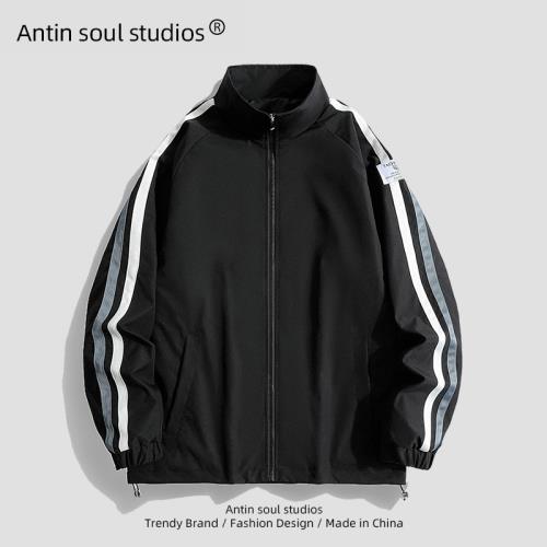 立領夾克外套男生春秋季潮牌美式沖鋒衣2023新款情侶棒球服上衣服