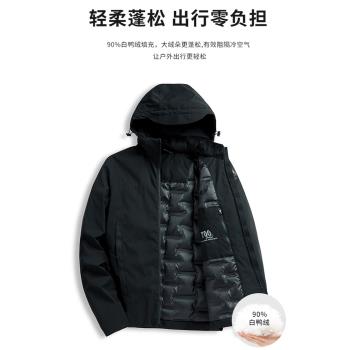 木林森休閑百搭連帽外套羽絨服