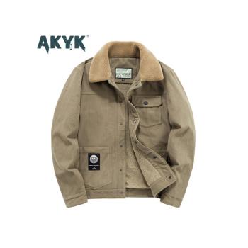 AK冬季燈芯絨加厚外套男士棉衣