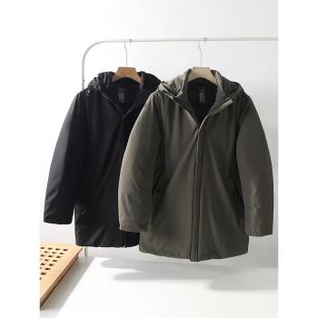 高階線！立體剪裁！外貿男裝冬季輕商務休閑加厚連帽棉衣棉服外套