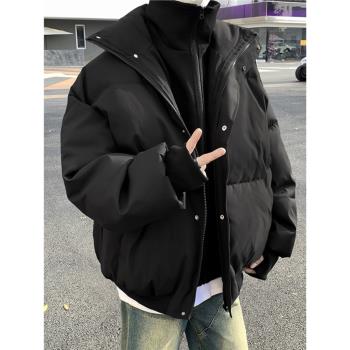 棉服外套冬季加厚高階感假兩件
