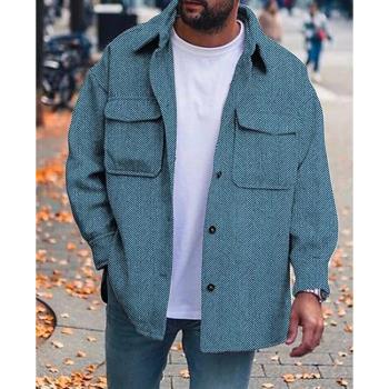 Long-sleeved coat trendy cargo jacket 長袖外套男潮流工裝夾克