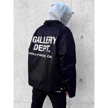 gallery dept字母教練VIBE飛行員夾克拉鏈美拉德風外套戶外沖鋒衣