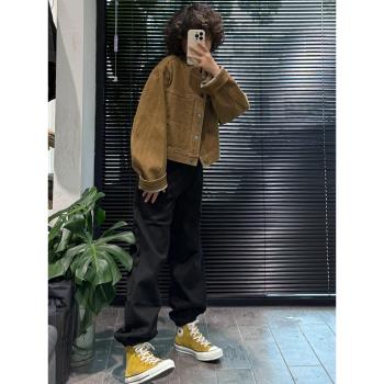 駝色夾克棒球服美拉德小香風工裝短外套女春秋款美式慵懶chic上衣
