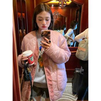 落落狷介兩面穿棉服女款冬季2023年新款設計感小眾棉衣小個子外套