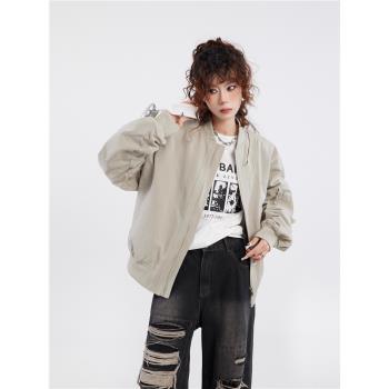 美式棒球服外套女春秋秋季2025年新款薄款派克飛行服夾克休閑開衫