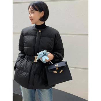 羽絨服女短款2024新款白鴨絨韓版收腰加厚時尚寬松顯瘦冬季外套潮