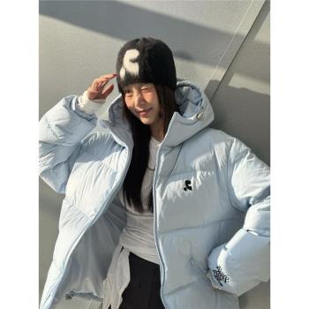 冰淇淋色~新款restandrecreation連帽羽絨服正品90白鴨絨冬季外套