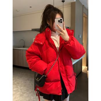 新款高階感加厚小個子白鴨絨外套