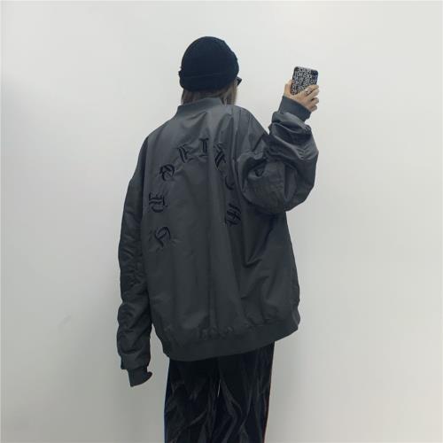 潮牌歐美高街男女oversize棒球服