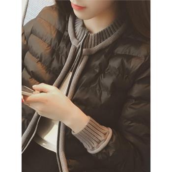 商場專櫃高階爆款女裝小香風外套羽絨棉服棉衣2023新款秋冬季大衣