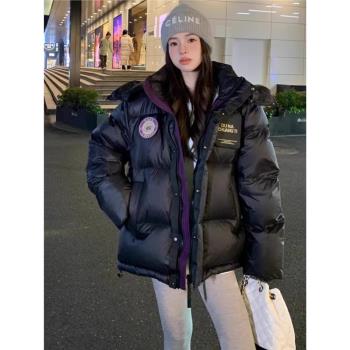 法國Rouje Moaks羽絨服女冬季時尚休閑90白鴨絨寬松保暖加厚外套