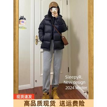 冬季韓系穿搭羽絨棉服女連帽高階感超好看小個子外套麵包服棉襖潮