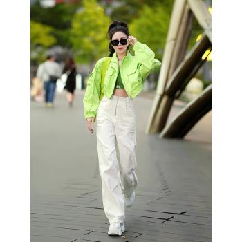 美式短款棒球服外套女2025春秋新款休閑運動風高級感時尚百搭上衣