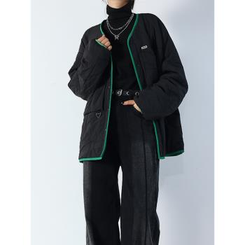 外套女正反兩穿慵懶風羊毛絨棉服