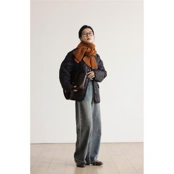 小個子羽絨棉服女款冬款2024新款設計感ins棉衣加厚棉襖短款外套