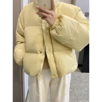 短款棉服女2024年新款冬季女士高階感棉衣超好看短外套立領麵包服