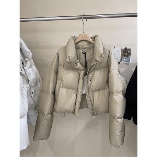 韓國羽絨服女冬季2024年新款小個子短款立領寬松加厚面包服外套潮