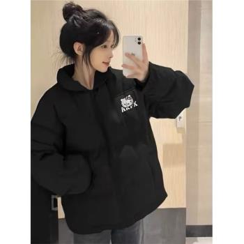 hellokitty棉服外套女大童冬季2024新款初中高中學生加厚保暖棉襖