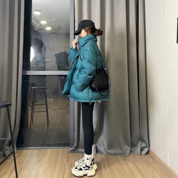 ROUJE MOSMOS時尚羽絨服女冬季新款韓系小個子加厚寬松麵包服外套