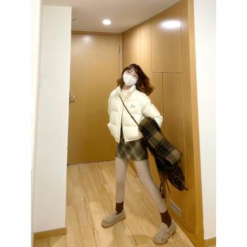 超好看羽絨棉服女2023新款冬季高階短款棉衣小個子加厚麵包服外套