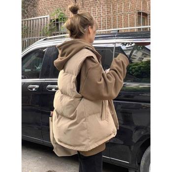2024新款秋冬背心寬松馬夾羽絨服