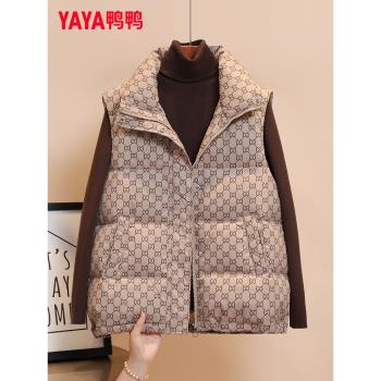 鴨鴨輕薄立領內搭秋冬短款羽絨服
