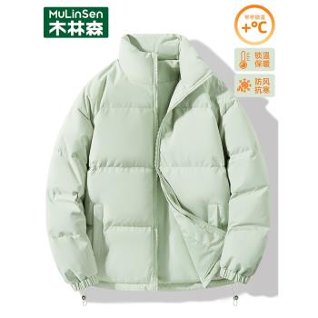 木林森女款棉衣冬季2024加厚新款棉襖韓版麵包服棉服長袖立領外套