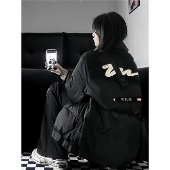 中性風大童學生寬松外套羽絨棉服