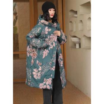 2024年冬季加厚保暖媽媽裝羽絨服