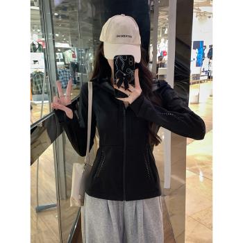 軟殼沖鋒衣外套女秋冬季加絨加厚防風內膽小個子修身顯瘦運動上衣