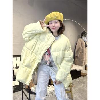 歐洲站2024年冬季寬松顯瘦羽絨服