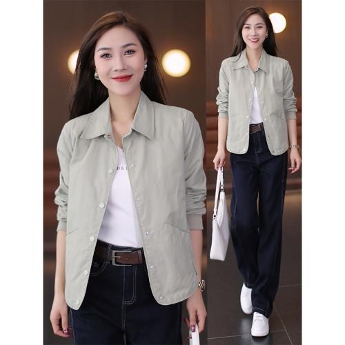 休閑外套女春秋款2025新款爆款時尚洋氣女士上衣秋款寬松百搭外衣