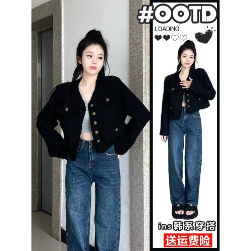 法式黑色小香風短外套女春秋2025年新爆款高級感氣質名媛夾克上衣