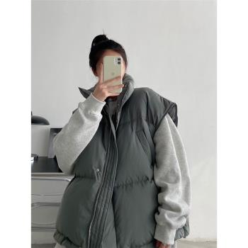 外穿寬松韓版休閑背心羽絨馬甲