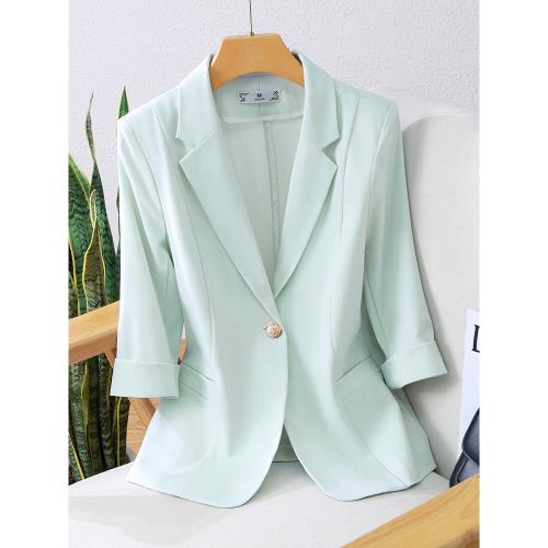 外套女夏天休閑七分袖西裝外套