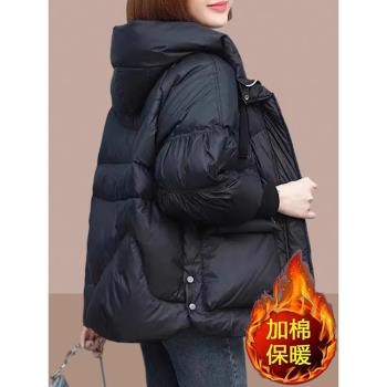 羽絨棉衣女士裝秋冬季2024年新款爆款小個子加棉加厚保暖棉服外套