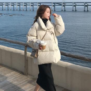 羽絨棉服女秋冬韓式風短款冬季2024新款今年流行爆款顯瘦棉襖外套