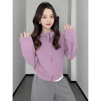 德絨連帽衛衣女款2024新款爆款高階感超好看開衫外套女秋冬季上衣