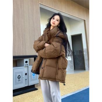 商場專櫃高階爆款女裝小香風外套羽絨棉服棉衣2024新款秋冬季大衣