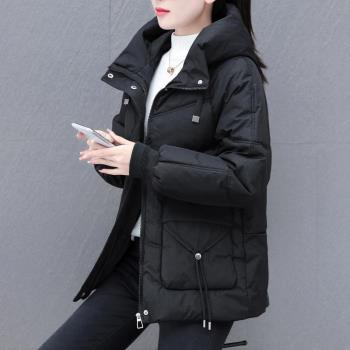 羽絨棉衣女中長款冬季新款寬松大碼棉服中年媽媽加厚棉襖遮肉外套