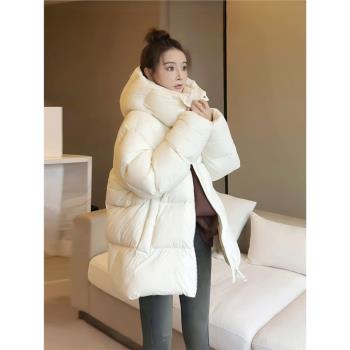 2024冬季新款輕奢高階感羽絨棉服女時尚氣質加厚加絨保暖百搭外套