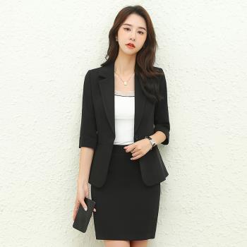 外套女夏季氣質七分袖西裝外套