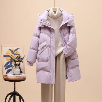 中長款韓版寬松顯瘦外套羽絨棉服