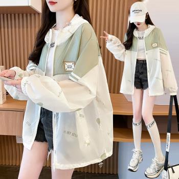 初中學生秋冬裝加絨衛衣棒球服少女孩大童沖鋒衣加厚風衣棉服外套