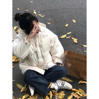 oversize羽絨棉服女款冬季寬松小個子加厚保暖麵包服棉衣棉襖外套