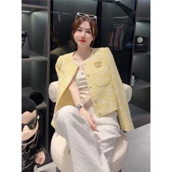 秋裝搭配一整套輕奢高階感今年流行名媛小香風外套褲子時尚套裝女