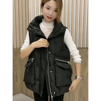寬松歐貨爆款加厚背心羽絨服馬甲